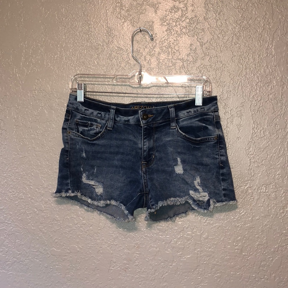 ripped jean shorts